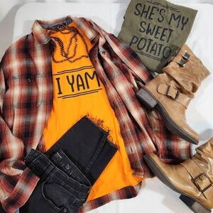 Set of 2 Fall TShirts "She's My Sweet Potato" and "I Yam"